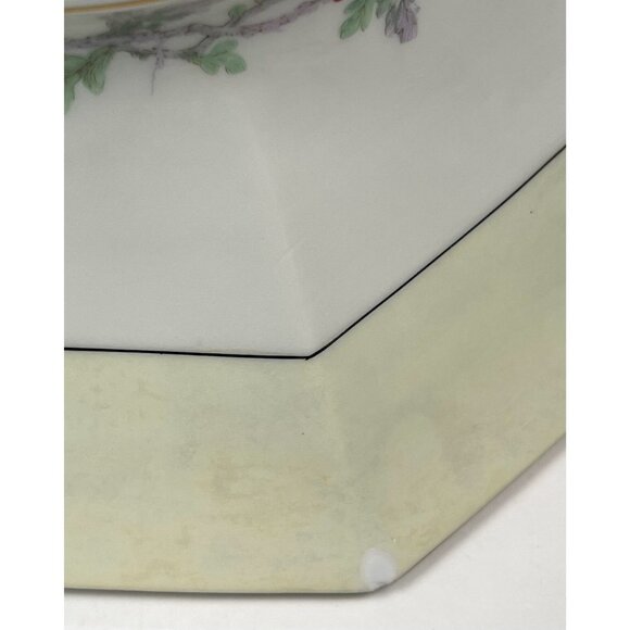 2 Theodore Haviland Limoges 1925-36 Miami Octagonal Ivory Floral COVERED DISHES - Picture 3 of 8